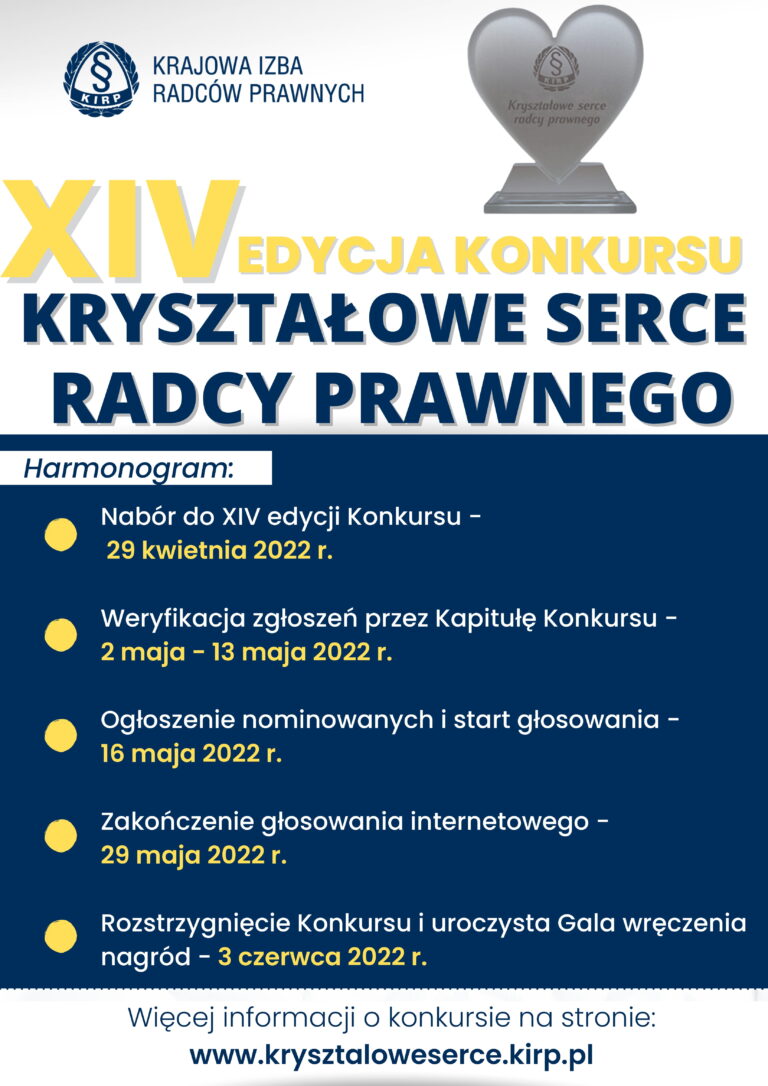 KONKURS „KRYSZTAŁOWE SERCE RADCY PRAWNEGO”