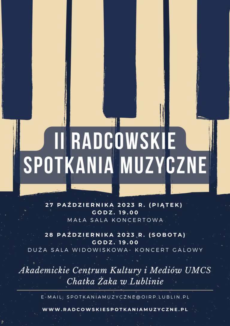 ZAPRASZAMY NA II RADCOWSKIE SPOTKANIA MUZYCZNE